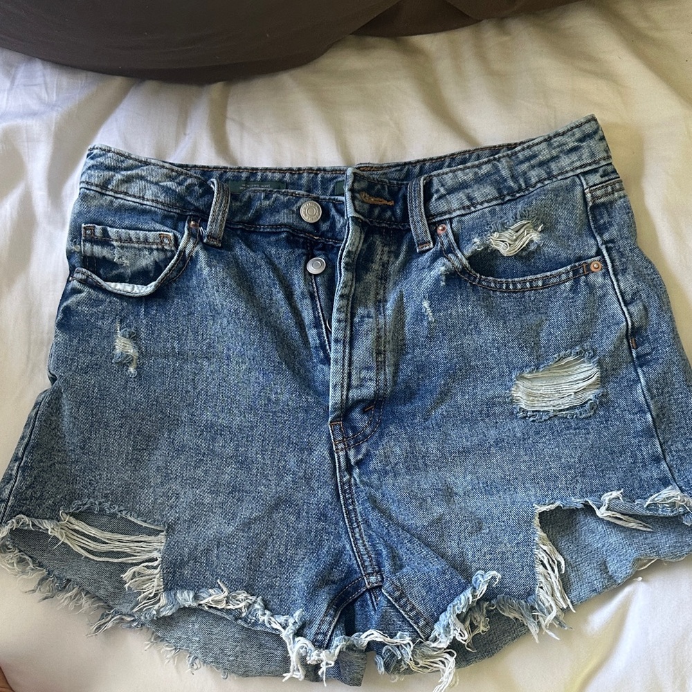Wild Fable Blue Distressed Jean Shorts